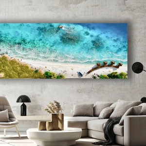 Customizable 3D Ocean Resin Art: Coastal Beach Decor