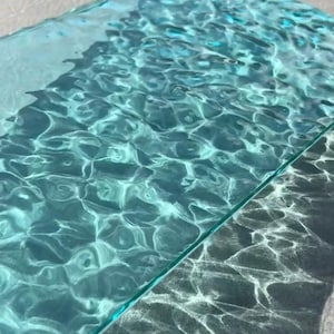Ocean art 60x20 cm - water ripples artpiece